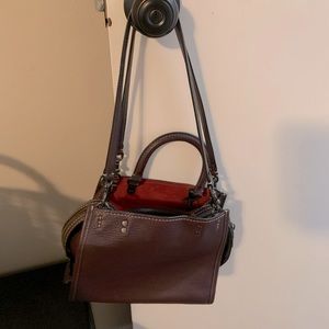 Coach Maroon Leather Satchel
